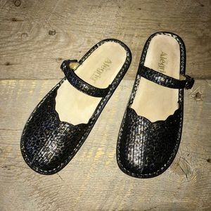 Alegria Tuscany Leopard Stripe Sandal Size 39